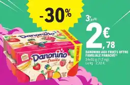 E.Leclerc Express DANONINO Danonino aux fruits offre familiale panache offre