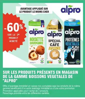 E.Leclerc Express "ALPRO" Sur les produits présents en magasin de la gamme boissons vegetales de offre