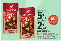 E.Leclerc Express "CÔTE D'OR" Bloc offre