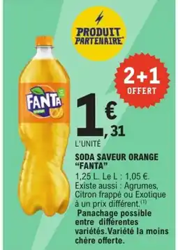 E.Leclerc Express "FANTA" Soda saveur orange offre