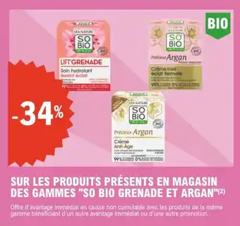 E.Leclerc Express "SO BIO GRENADE ET ARGAN" Sur les produits présents en magasin des gammes offre