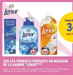 E.Leclerc Express LENOR Sur les produits présents en magasin de la gamme offre