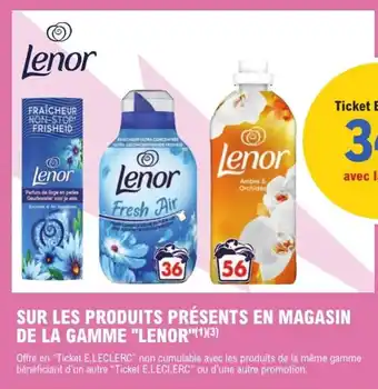 E.Leclerc Express LENOR Sur les produits présents en magasin de la gamme offre