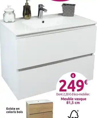 Mr Bricolage Meuble vasque Trendy 81,5 cm offre