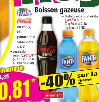 Norma Boisson gazeuse offre