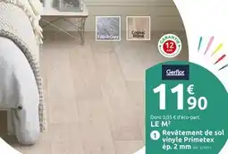 Mr Bricolage Gerflor Revêtement de sol vinyle Primetex ép. 2 mm offre