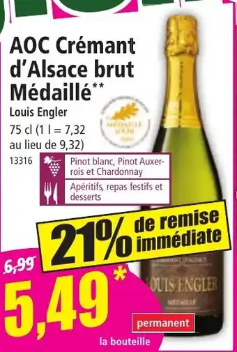 Norma AOC Crémant d'Alsace brut Médaillé offre