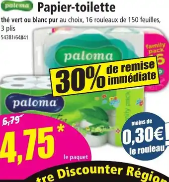 Norma PATOMA Papier-toilette offre