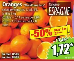 Norma Oranges "Navel/Lane Late" offre