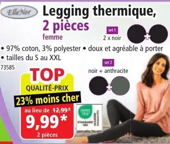 Norma ELLENOR Legging thermique, 2 pièces offre