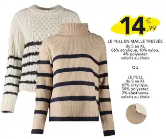 Stokomani Le pull en maille tressée offre