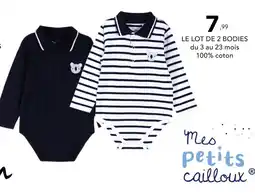 Stokomani MES PETITS CAILLOUX Le lot de 2 bodies offre