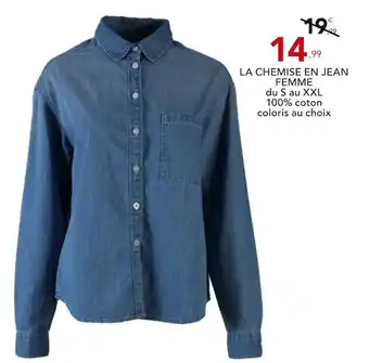 Stokomani LEE COOPER La chemise en jean femme offre