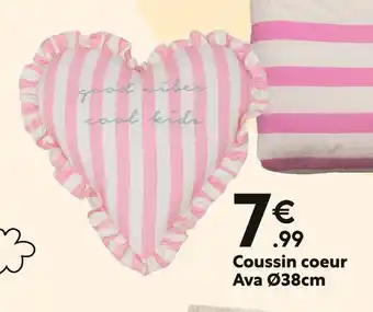 Maxi Bazar Coussin coeur Ava offre