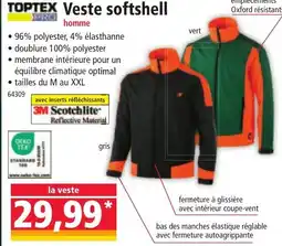 Norma TOPTEX Veste softshell offre