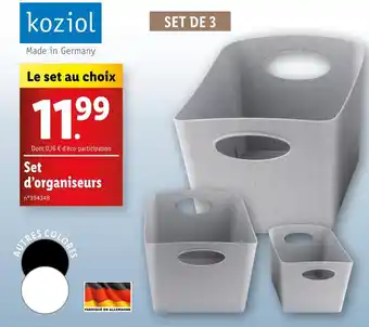 Lidl Set d'organiseurs offre