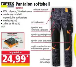 Norma TOPTEX Pantalon softshell offre