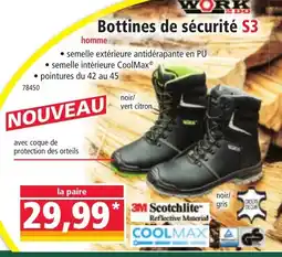 Norma WORK Bottines de sécurité S3 offre