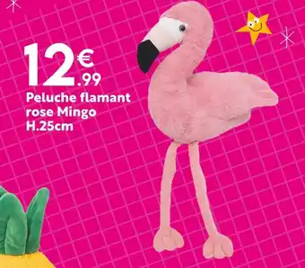 Maxi Bazar Peluche flamant rose Mingo offre