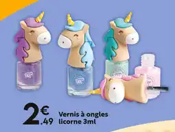 Maxi Bazar Vernis à ongles licorne offre