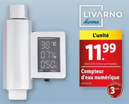 Lidl Livarno Compteur d'eau numérique offre