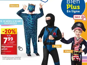 Lidl Déguisement garçon offre