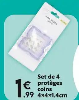 Maxi Bazar Set de 4 protèges coins 4x4x1.4cm offre