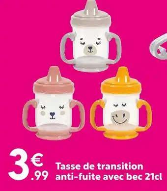 Maxi Bazar Tasse de transition anti-fuite avec bec 21cl offre