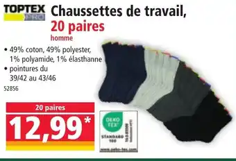 Norma TOPTEX Chaussettes de travail, offre