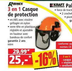 Norma RIBIMEX 3 en 1 Casque de protection offre