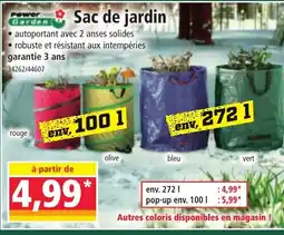 Norma Sac de jardin offre