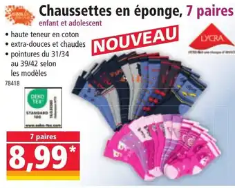 Norma Chaussettes en éponge, offre