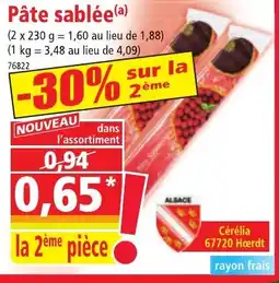 Norma Pâte sablée offre