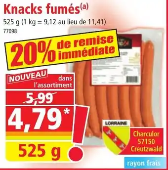 Norma Knacks fumés offre