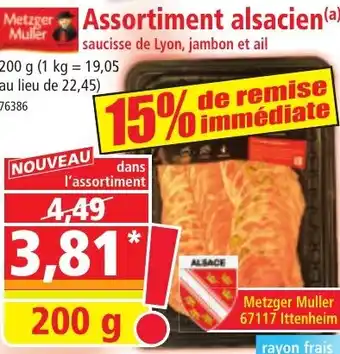 Norma METZGER MULLER Assortiment alsacien (a) offre