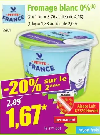 Norma Fromage blanc 0% offre