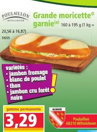 Norma POULAILLON Grande moricette garnie offre