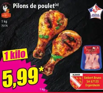 Norma Pilons de poulet offre