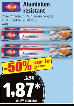 Norma ALBAL Aluminium résistant offre