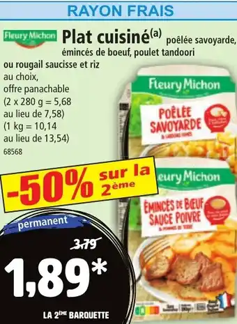 Norma FLEURY MICHON Plat cuisine offre