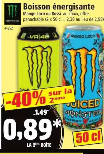 Norma MONSTER Boisson énergisante offre