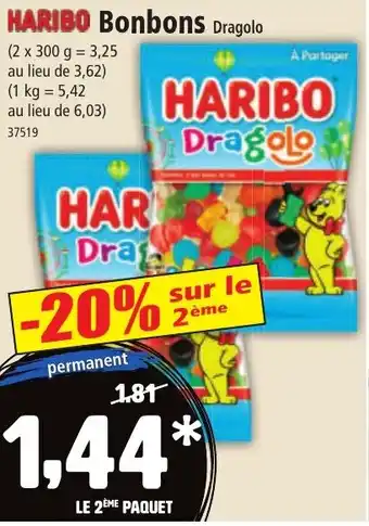 Norma HARIBO Bonbons Dragolo offre