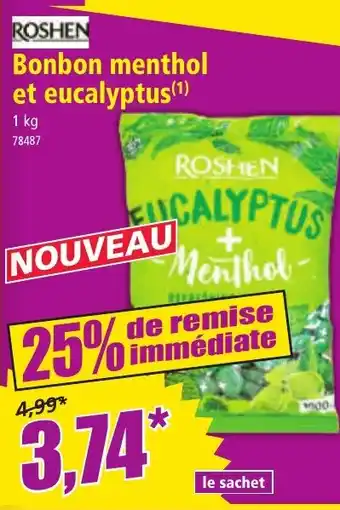 Norma ROSHEN Bonbon menthol et eucalyptus offre