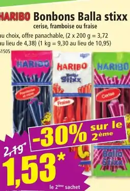 Norma HARIBO Bonbons Balla stixx offre