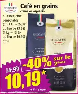 Norma OCCAFFE Café en grains offre