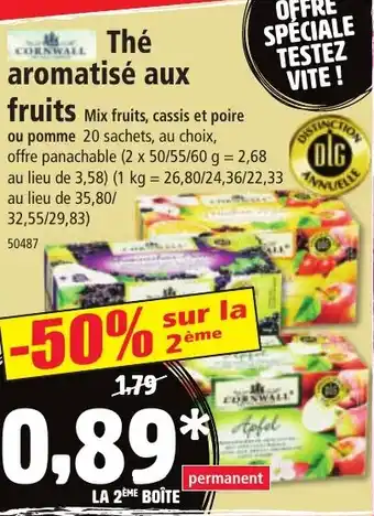 Norma CORNWALL Thé aromatisé aux fruits offre