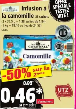 Norma CORNWALL Infusion à la camomille offre