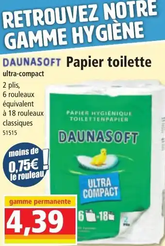 Norma DAUNASOFT Papier toilette offre