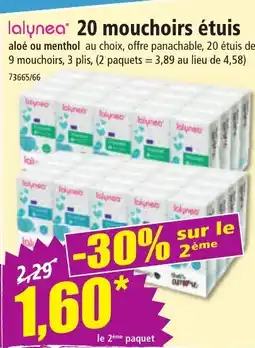 Norma LALYNEA 20 mouchoirs étuis sur le 2ème offre