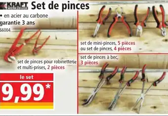 Norma KRAFT Set de pinces offre